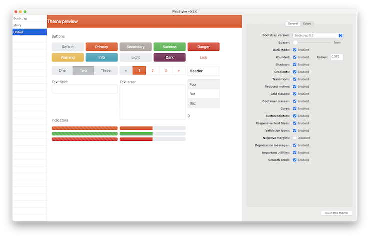 WebStyler screenshot